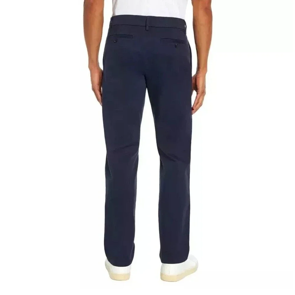 Banana Republic Men’s Cotton Chino Pants Blue 38x34 Slim Straight Fit Stretch
